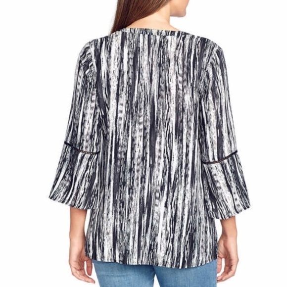 LAST ONE AVAILABLE!! - New Gloria Vanderbilt Ladies' Printed Blouse Top - Picture 3 of 10